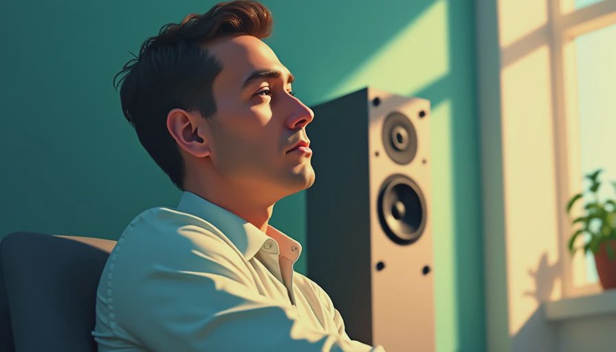 Visual context for high end speakers